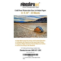 11" X 14" Cold Press Watercolor Fine Art Inkjet Paper - 25 Sheets