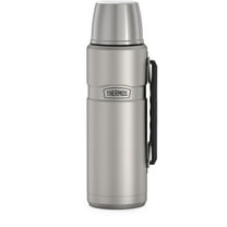 Thermos Stainless King Vacuum Insulated Beverage Bottle, Matte Stainless Steel, 40oz