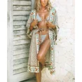 thumbnail image 4 of Kimono Cardigan largo TEELYNN Mujer estampado floral Boho, 4 of 5