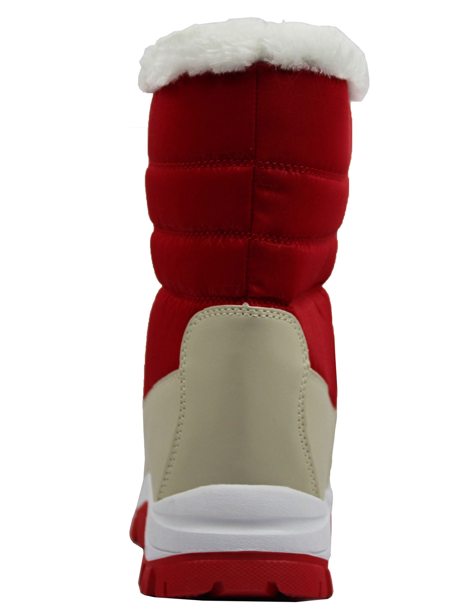 OwnShoe Mid-Calf Snow Boots for Women Faux Fur Winter Shoes Water Resistant Outdoor Hiking Boots