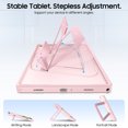thumbnail image 4 of Fintie Shockproof Case for Samsung Galaxy Tab A11+ Plus 2025/ A9+ Plus 11 Inch 2023, Slim Frosted Hard Cover with Multi-Angle Kickstand, Rose Gold, 4 of 9