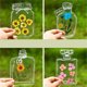 thumbnail image 4 of 20 Pcs Transparente Flores Secas Marcadores de libros hechos a mano DIY Marcadores de libros sin flores secas Kit de marcadores de libros claros lindos para flores prensadas Página Clips Marcapáginas, 4 of 5