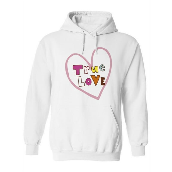 True Love Heart Design Hoodie Women -Image by Shutterstock, Female Large