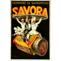 Great BIG Canvas | "Savora Mustard - Vintage Food  Advertisement" Art Print - 24x36