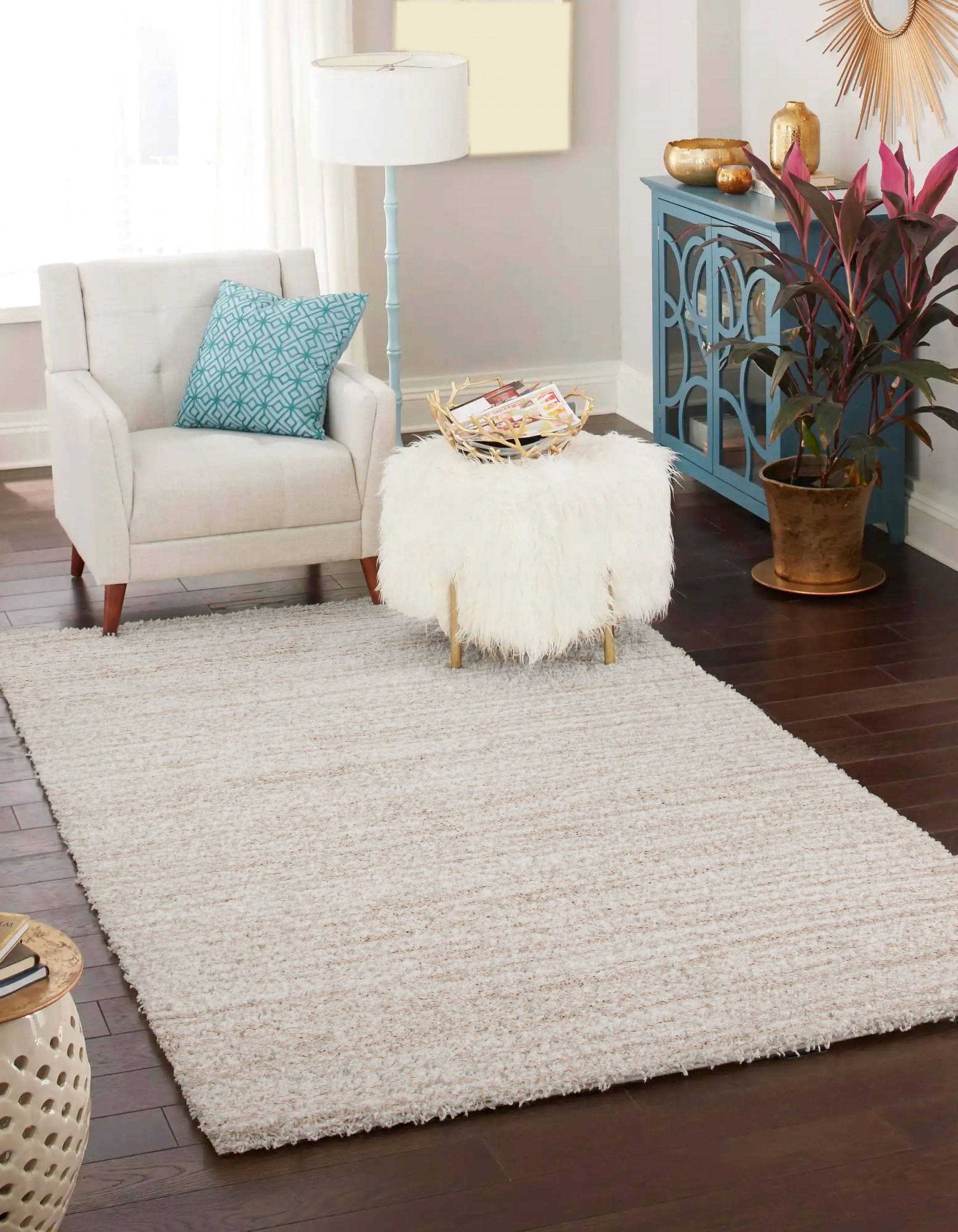 ECARPET Yeti Contemporary/Modern, Plush & Shags Area Rug for Living Room, Bedroom, Dining Entrance, Hallway and More.