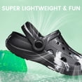 thumbnail image 3 of YHOON Garden Clogs for Boys Girls Slip on Beach Sandals Kids Unisex Child Beach Water Shoes Black Toddler Size 7, 3 of 7