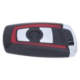 thumbnail image 4 of Étui Porte-Clés, Caractéristiques d'Origine Smart Key Shell Rouge/noir Léger Durable pour les Pièces Automobiles 3 Bouton, 4 Bouton, 4 of 8