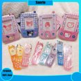 thumbnail image 1 of Miniso Sanrio Hello Kitty Kuromi Retro Flip Phone colgante llavero Ins estudiante Tarjeta de Identificación Love Bean funda protectora para foto, 1 of 5