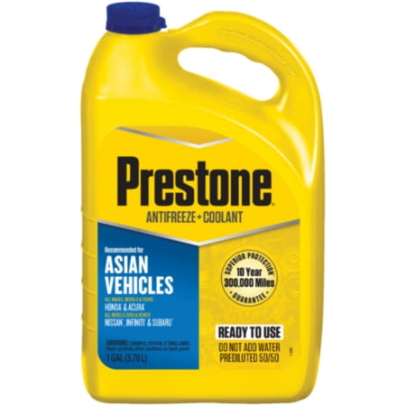 Prestone Asian Vehicles Blue 50 50 Antifreeze Coolant Gallon Walmart Com Walmart Com