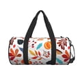 thumbnail image 2 of Fotbe Autumn Pumpkins Fall Leaves Pattern Foldable Sports Gym Bag with Wet Dry Pocket, Ultralight Travel Bag, Large Capacity Duffel Bag, Splash Proof Carry on Bag, Overnight Bag, Weekender Bag, 2 of 8