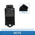 thumbnail image 4 of Interruptor de ventana eléctrica Unique Bargains para Land Rover Discovery LR2 Range Rover Sport No.LR086039 Interruptor de control de ventana ABS negro lado trasero izquierdo y derecho, 4 of 7