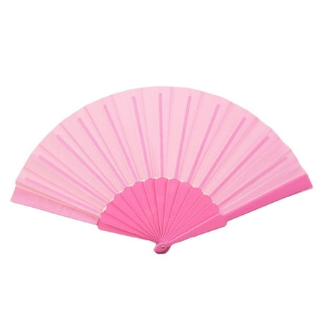 

greenhome Wedding Fan Plain And Elegant Comfortable Grip Fine Workmanship Pure Color Reusable Decoration Great Stickiness Smooth Edge Flat Fan Party Favors