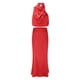 thumbnail image 3 of Conjunto de vestido largo de dos piezas de satén para mujer - Top sin mangas con cuello alto y falda con abertura lateral, ropa formal y casual para fiestas, 3 of 7