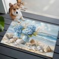 thumbnail image 5 of Hydrangeas Flowers Bathroom Rug Washable 2x3 Entryway Rug Non Slip Coastal Seaside Starfish Summer Front Door Mat Low Pile Indoor Doormat Throw Floor Carpet for Kitchen Bedroom Entrance, 5 of 8