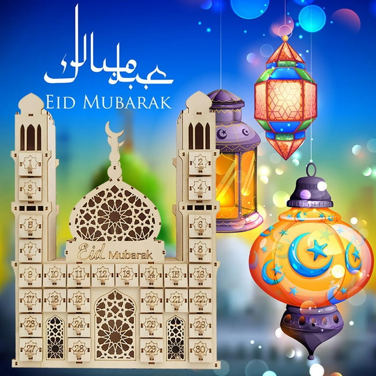 Ramadan Kalender lampe, Eid Mubarak