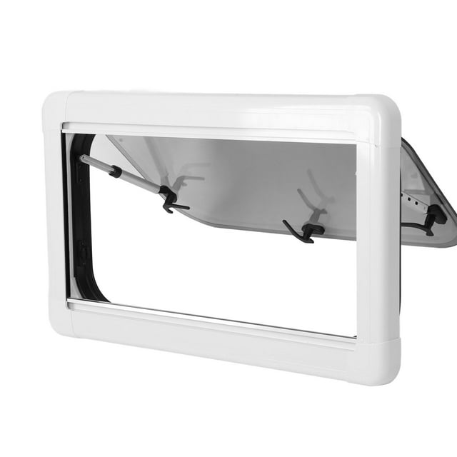Fenêtre RV, Support Stable Anti-Fenêtre 45 Angle d'Ouverture L700 H400mm avec Pare-Soleil Écran pour Camping-Cars
