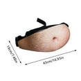 thumbnail image 3 of WEAIXIMIUNG Sac Banane pour Femmes Drôle Drôle Sac Banane Ventre Sac Banane Ventre Sac Banane en Cuir Pu Ventre, 3 of 5