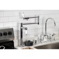 thumbnail image 3 of Kingston Brass KS4701PL Metropolitan Deck Mount Pot Filler Faucet, Polished Chrome, 3 of 7