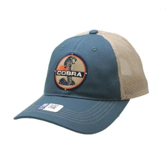 Hat - Ford Mustang Cobra Blue with Tan Mesh Hat