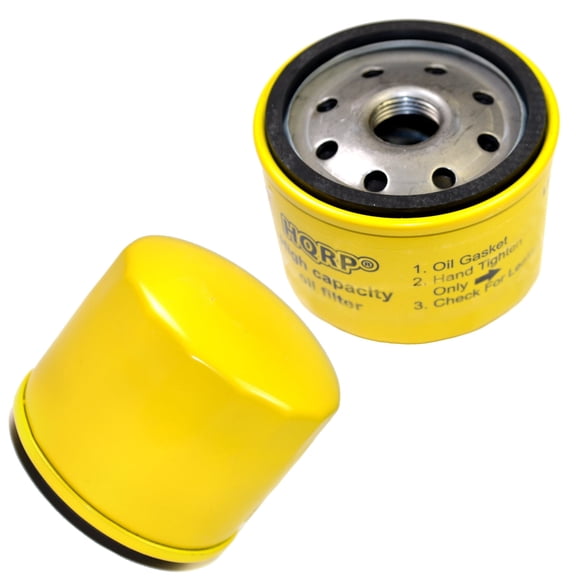 HQRP 2-Pack Oil Filter for John Deere Z225 Z235 Z245 Z255 Z425 Z445 Z465 Z645 Z655 Z510A Z520A Lawn Mower