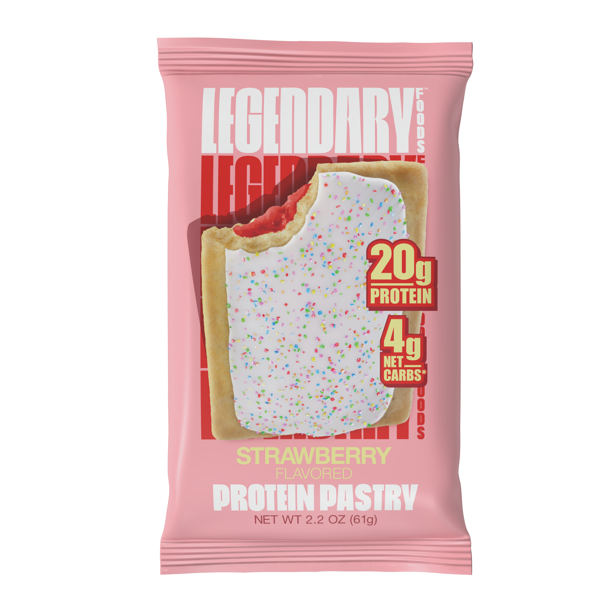 Legendary Foods Protein Pastry, Strawberry, 2.2 oz Gluten Free Protein
