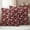 Snow DarkRed, variant on Green White Floral Outdoor Waterproof Pillow Covers, Farmhouse Retro Botanical Leaves Decorative Square Throw Pillowcase Sofa Cushion Sham for Patio/Couch/Chair, 18"x18" 2 Pack
