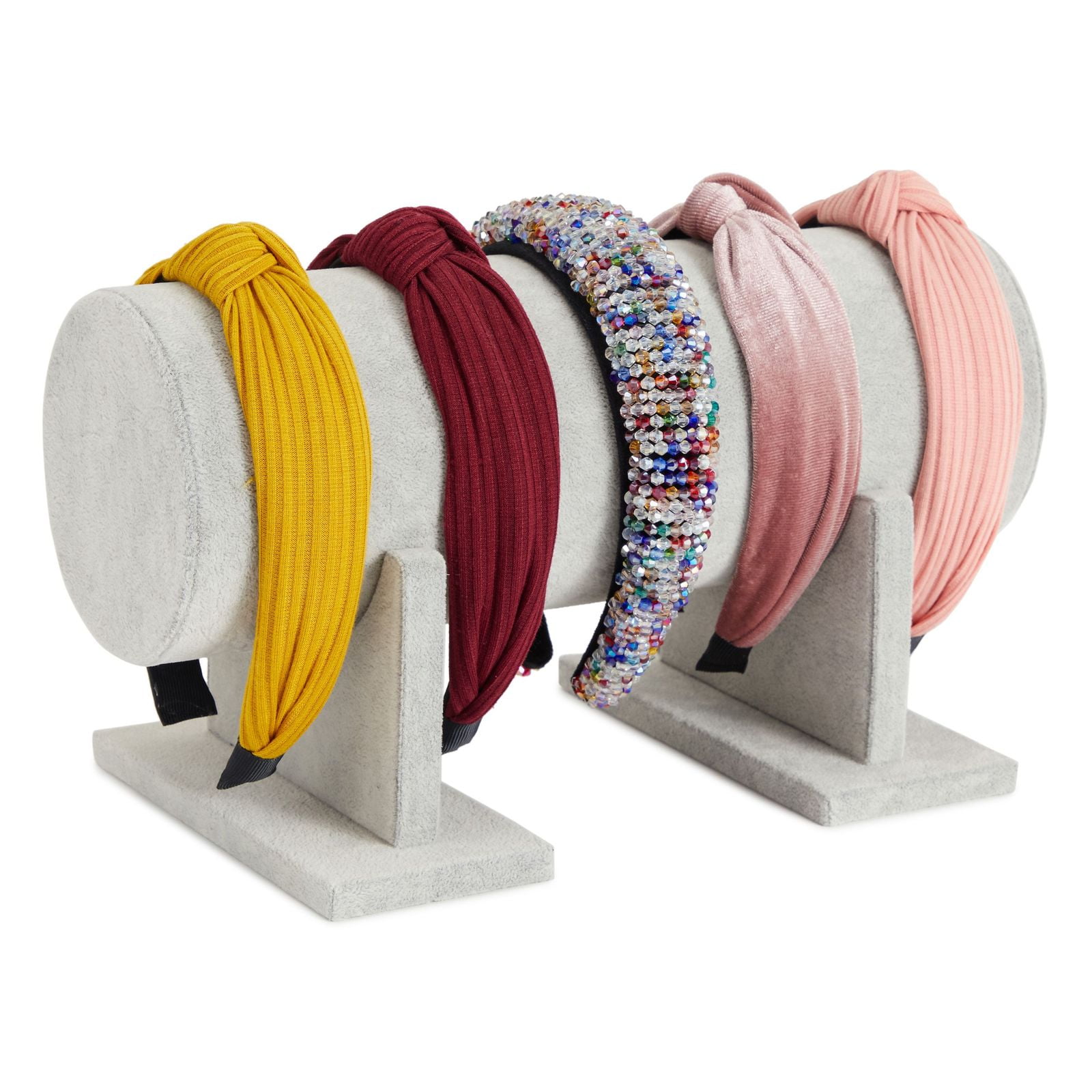 Velvet T-Bar Display Stands Holder Organizer Bracelet JewelryWatch Headband EN 