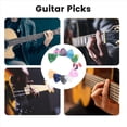 thumbnail image 4 of 100 Púas de Guitarra, Púas de Guitarra de Celuloide Coloridas de 0,46 mm de Grosor para Bajo, Guitarras Eléctricas y Acústicas, 4 of 5