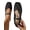 Black, variant on Woven Mesh Ballet Flats for Women with Metal Buckle Strap Ballerina Flat Shoes Comfortable Round Toe Mary Jane Flat.
