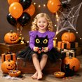 thumbnail image 3 of JHOKCI Toddler Girls Halloween Dress Long Sleeve Cat Tutu Princess Outfit, 3 of 9