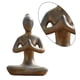 thumbnail image 3 of Estatuas modernas de cerámica, esculturas abstractas creativas de estatuillas para el hogar del pasillo, 3 of 5