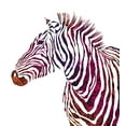 thumbnail image 3 of Ambesonne Animal Duvet Cover Sets, Ornamental Zebra Profile, 2-Queen, Purple Coral and Pink, 3 of 7