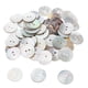 thumbnail image 5 of 50 botones redondos de concha de nácar para costura y manualidades. gris, 5 of 9