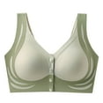 thumbnail image 2 of Front Closure Bras for Women Seamless Wireless Bralettes for Women V Neck Push Up Bra Comfortable Snap Closing Bras, 2 of 4