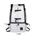 thumbnail image 2 of keepw Universal Pet Carrying Backpacking Large Capacity Hiking Backpacking Animal Portable Rucksack Adjustable Knapsack Mesh Cloth Grey S, 2 of 3