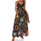 thumbnail image 1 of Vestido de verano sin mangas con diseño retro de cachemira y flores de otoño dibujado a mano, 1 of 7