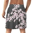 thumbnail image 2 of NICKSUN Shorts de Pyjama Amusants pour Hommes, Bas de Pyjama Doux avec Poches, Fleurs Blanches, m, 2 of 6