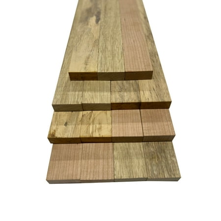

Lumber Board Combo 3/4 x 2 (15 Piece) - Cherry White Limba Spalted Tamarind | 3/4 Boards