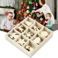 thumbnail image 2 of Aimiya 72Pcs Wood Christmas Tree Ornament Hanging Pendant Snowflake Star Bell Decor, 2 of 10