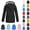 A # Black, variant on Women's Waterproof Hooded Jacket Lightweight Rain Coats with Pocket, Button Full Zip, Drawstring, Elastic Cuff, Outdoor Hiking Windbreaker Fall Clothes