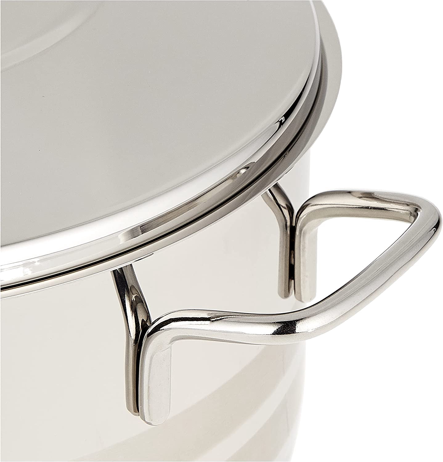 YBM Home 9-Piece 18/10 CRr-Ni Stainless Steel Pots and Pan Set, Silver