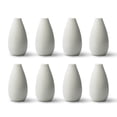 thumbnail image 6 of 8 pack Modern White Small Ceramic Vase Set of 8 for Living Room Bedroom 4.13'' minimalist Fresh Flower Vases for Home Decor Office Fireplace Centerpieces Nordic Style Gift for Fake Plant, 6 of 7