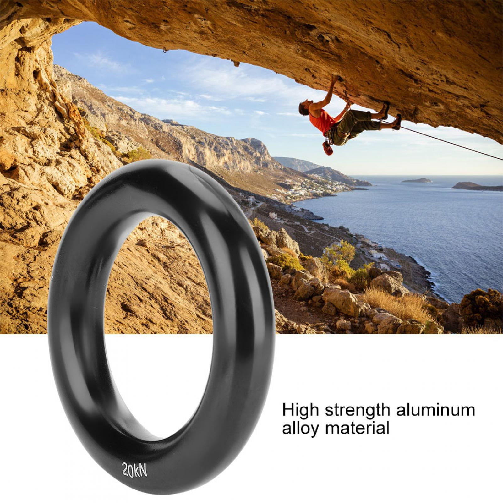Dwawoo Rappel Ring, Multifunction Aluminium Alloy Round Climb Ring