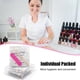 thumbnail image 4 of El kit de manicura desechable de 50 piezas incluye lima de uñas de grano 100/180, bastón de madera, almohadilla de algodón para limpieza de uñas para herramientas de diseño de uñas Azul + rosa, 4 of 6