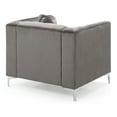 thumbnail image 6 of Glory Furniture Pompano Velvet Chair in Dark Gray, 6 of 6