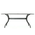 thumbnail image 6 of Noble House 67" Metal Lightweight Outdoor Dining Table, Brown, 6 of 8