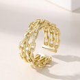 thumbnail image 3 of S925 Silver Sterling Ring Women's Chain Ring with Size Adjustable, 3 of 9