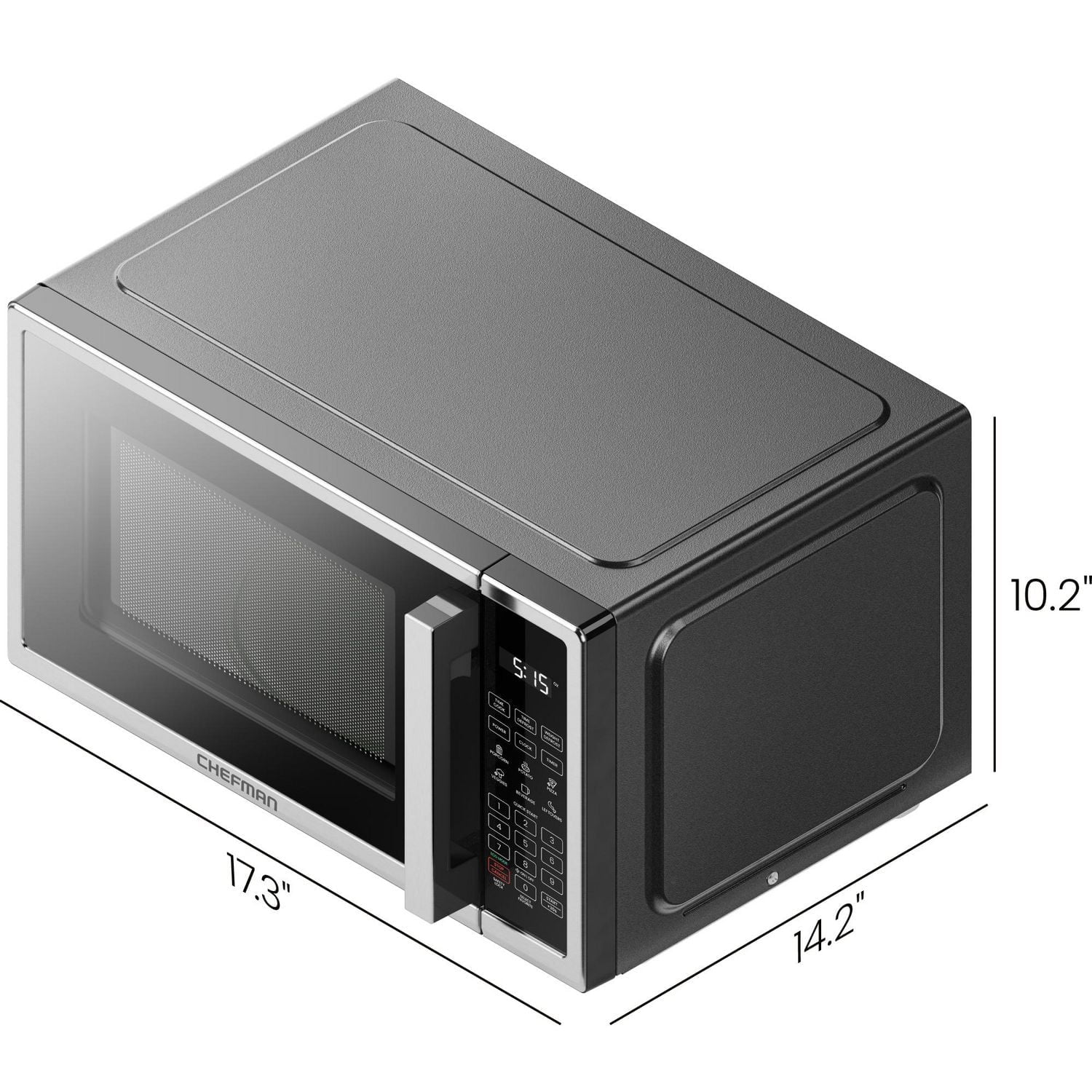 Four à micro-ondes de comptoir Chefman 20L (0.7 Cu ft), 700 Watts - Acier inoxydable, Nouveau