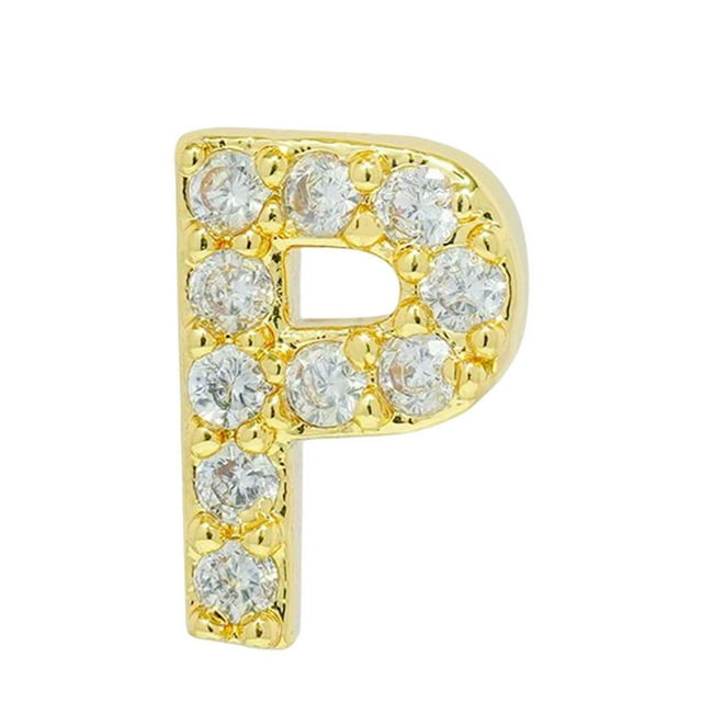 serony Simple Design Letter Rhinestone Earring Party Hiking Portable Stud Earrings Photo Shooting Ear Decor Jewellery P