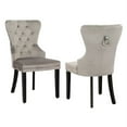thumbnail image 1 of Costaelm Modern Tufted Velvet Dining Side Chair, Navy Blue (Set of 2), 1 of 7